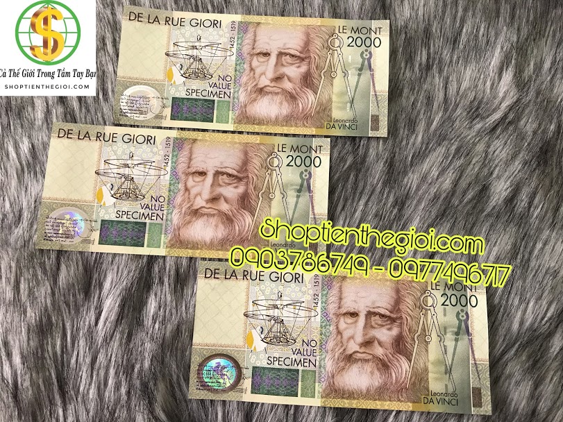 Anh 2000 specimen kỷ niệm Da Vanci công ty De La Rue